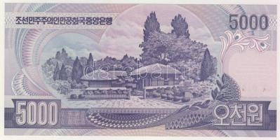 Észak-Korea 2002. 5000W (2x), egyik "Specimen" fny-sal T:I
