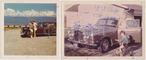 4 db Szász Endre(1926-2003) festőművészt ábrázoló fotó, 9x9 és 13x9 cm-es méretben