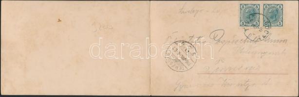 Kotor, Cattaro; Passanger ship, panorama card (fl)