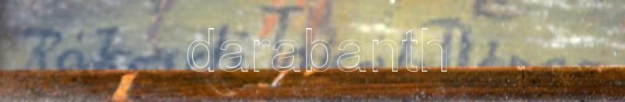 Rákosdi Jakál Dénes: Erdő részlet. Pasztell, papír, jelzett, üvegezett sérült keretben 40×28 cm