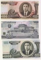 Észak-Korea 1992-2002. 1W-5000W 8klf bankjegy, teljes sor T:I
