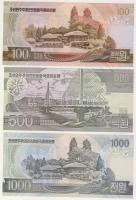 Észak-Korea 1992-2002. 1W-5000W 8klf bankjegy, teljes sor T:I