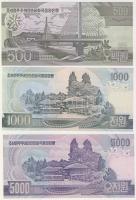 Észak-Korea 1998-2002. 500W,1000W,5000W "Specimen 000" fny-sal T:I