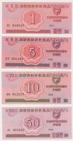 Észak-Korea 1988. "Socialist visitor" 1Ch-50W 8klf bankjegy, teljes sor T:I R!