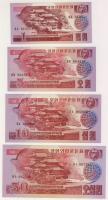 Észak-Korea 1988. "Socialist visitor" 1Ch-50W 8klf bankjegy, teljes sor T:I R!