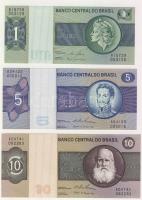 Brazília 1970-80. 1C,5C,10C T:I
