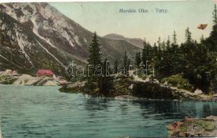 Tátra, Tatra; Halas tó / lake (ázott / wet damage)