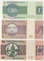 Brazília 1970-80. 1C,5C,10C T:I