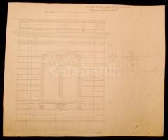 1903 A szarvasi Artézi Gőz-, Kád- és Uszoda Fürdő tervrajzai, 4 db, 40x48 és 48x59 cm VÉDETT!