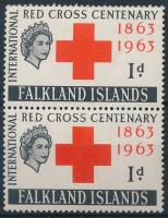 1963 Nemzetközi Vöröskereszt Centenárium pár Mi 142
