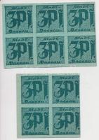 Németország / Weimari Köztársaság / Passau ~1920. 3Pf (10x) a világ legkisebb papírpénzei T:I
Germa...