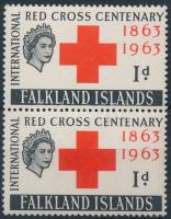1963 Nemzetközi Vöröskereszt Centenárium pár Mi 142