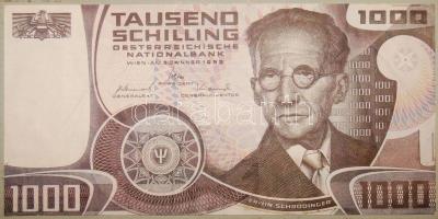 2klf nagyméretű reklámpénz német 1000M + osztrák 1000Sch