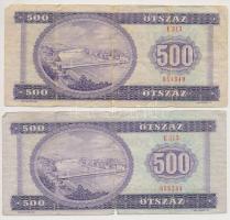 1975-1980. 500Ft (2x) T:III,III-