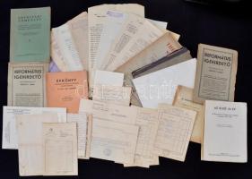 cca 1930-70 A Pesti református templom vegyes dokumentumai, levelei, nyomtatványai, okmányai ect.
