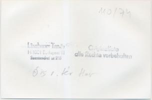 Budapest, Örs vezér tere HÉV állomás, Linzbauer Tamás felvétele, pecséttel jelzett fotó, 9x14 cm