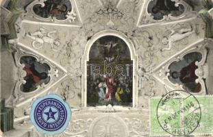 Késmárk, Kezmarok; a Thököly-vár kápolnájának mennyezete / chapel interior of the Thököly castle (EK)