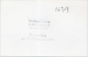 Budapest, Üllői út villamossal, Linzbauer Tamás felvétele, pecséttel jelzett fotó, 9x14 cm