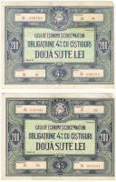 Románia 1950-es évek 4db kötvény