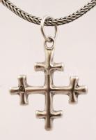 Ezüst nyaklánc medállal, Ag., nettó: 16,7gr., jelzett, 40cm /Silver necklace with pendant, Ag. 16,7g...