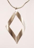 Ezüst nyaklánc medállal, Ag., nettó: 4,3gr., jelzett, 42cm /Silver necklace with pendant, Ag. 4,3gr....
