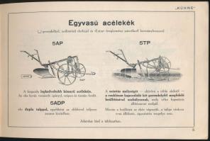 1941 A "Kühne" Mezőgazdasági Gépgyár Rt. katalógusa mezőgazdasági gépekről és eszközökről,...
