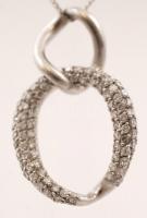 Ezüst nyaklánc medállal, Ag., bruttó: 7,4gr., jelzett, 42cm /Silver necklace with pendant, Ag, Br. :...