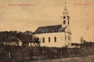 Kistapolcsány, Topolcianky; Római Katolikus templom, kiadja Brunczlik J. könyvkereskedő / church