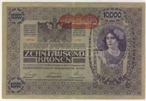 Ausztria 1918. 10000K piros vízszintes "Deutschösterreich" fny-sal T:III-