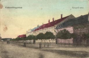 Kiskunfélegyháza, Szegedi utca, gyógyszertár, kiadja Roykó B. (fa)