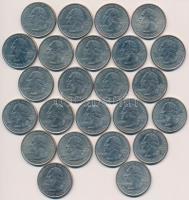 Amerikai Egyesült Államok 1999-2007. 1/4$ Cu-Ni "50 Állam" (24xklf) T:2
USA 1999-2007. 1/...