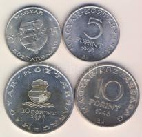 1947-48. 5Ft Ag "Kossuth" + "Szabadságharc" sor 5Ft Ag + 10Ft Ag + 20Ft Ag T:1/2