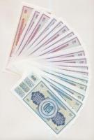 Jugoszlávia 1974-1981. 20D (14x) + 1978. 50D (8x) + 1981. 100D T:I,I-
Yugoslavia 1974-1981. 20 Dina...