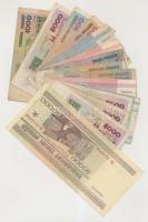 Fehéroroszország 36db-os vegyes bankjegy tétel T:vegyes 
Belarus 36pcs of banknotes C:mixed