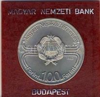 1982. 100Ft "Labdarúgó VB" T:BU Eredeti tokban, tanúsítvánnyal!