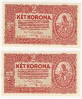 1920. 2K "*"-gal 2x2db egymásutáni sorszámokkal T:I