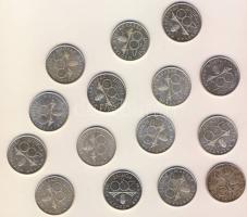 1992. 200Ft Ag "MNB" (10x) + 1993. 200Ft Ag "MNB" (4x) + 1994. 200Ft Ag "De...