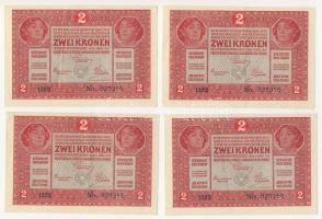 1917. 2K (12x) párok vagy több darab egymásutáni sorszámokkal T:II+ Csak egyszer hajtva!