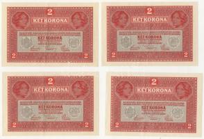 1917. 2K (12x) párok vagy több darab egymásutáni sorszámokkal T:II+ Csak egyszer hajtva!