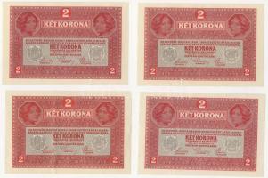 1917. 2K (12x) párok vagy több darab egymásutáni sorszámokkal T:II+ Csak egyszer hajtva!