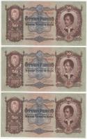 1932. 50P (13x) csak egymásutáni sorszámokkal T:I