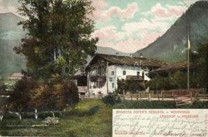 Passiria, Passeier (Tirol)  Sandhof Andreas Hofer's Geburts- und Wohnhaus / alpine hotel