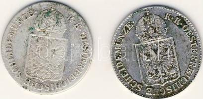 Ausztria 1849A 6Kr Ag (2x) T:3,4