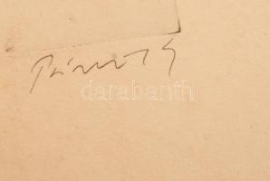 Olvashatatlan jelzéssel: Pilinszky János. Rézkarc, karton, 39×28 cm