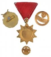 1970. "Felszabadulási Jubileumi Emlékérem" aranyozott, zománcozott Br kitüntetés mellszala...