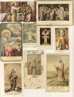 1900-as évektől 1942-ig 70db szentkép + 2db vallásos tárgyú képeslap + szentképterjesztési nyomtatvá...