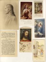 1900-as évektől 1942-ig 70db szentkép + 2db vallásos tárgyú képeslap + szentképterjesztési nyomtatvá...