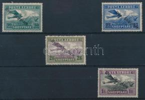 Aviation 4 overprinted stamps, Repülő felülnyomott sor 4 értéke