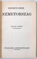 Heinrich Heine: Németország Faludy György átköltésében. Budapest, 1945, Müller Károly Könyvkiadó Vál...