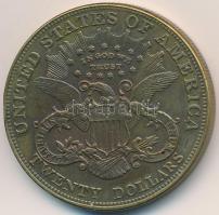 Amerikai Egyesült Államok 1904. 20$ "Double Eagle" Br replika T:2 USA 1904. 20 Dollars "Double Eagle" Br replica C:XF